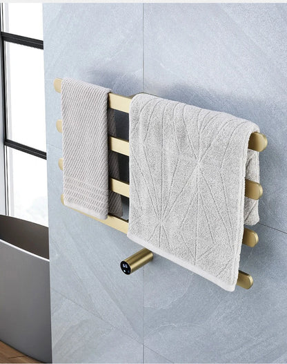 Model Horizontal Style Intelligent Heated Towel Rack Wihte