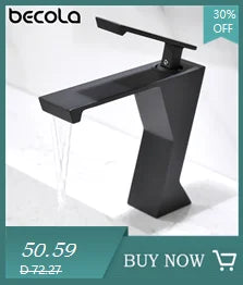 Becola Retail Deck Mount Waterfall Bathroom Basin Faucet