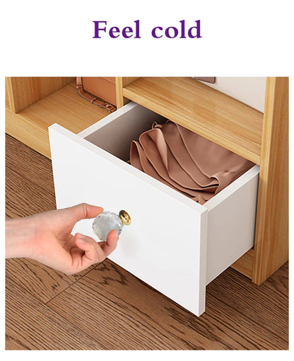 Colorful Crystal Glass Ball Pulls Knobs Wardrobe Door
