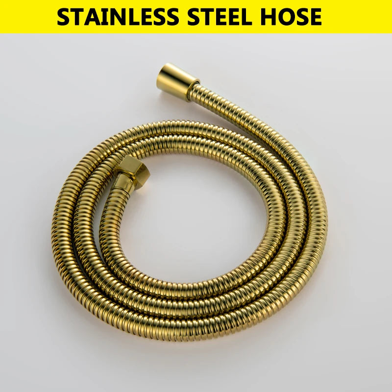 Slide Bar Hand Shower Brushed Matt Gold Functions