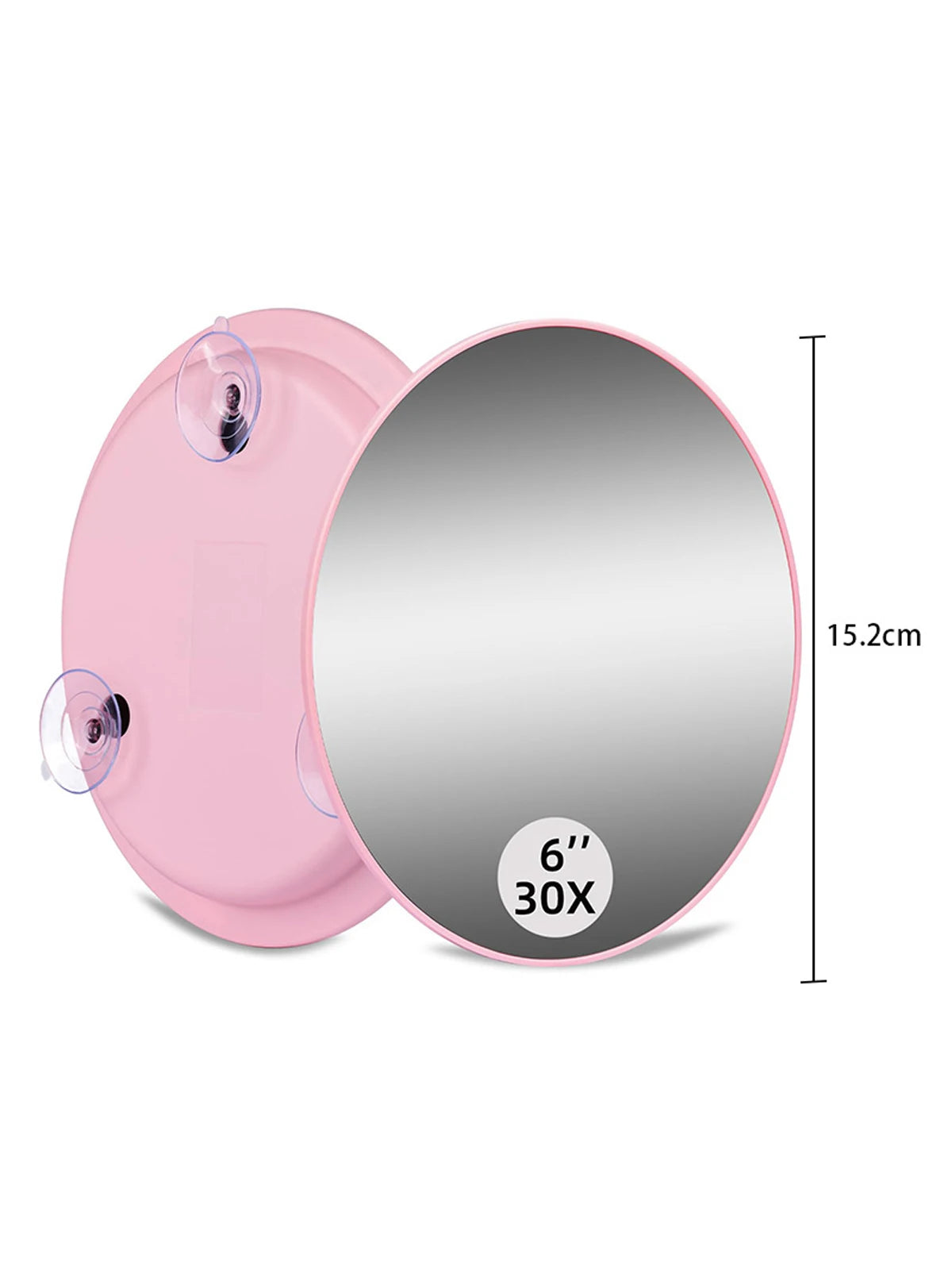 1pc 10x/50x/Magnifying Makeup Mirror Suction Base Handheld Size
