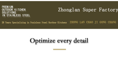 Modern Modular Functional Stainless Steel Outdoor Cabinets Grill