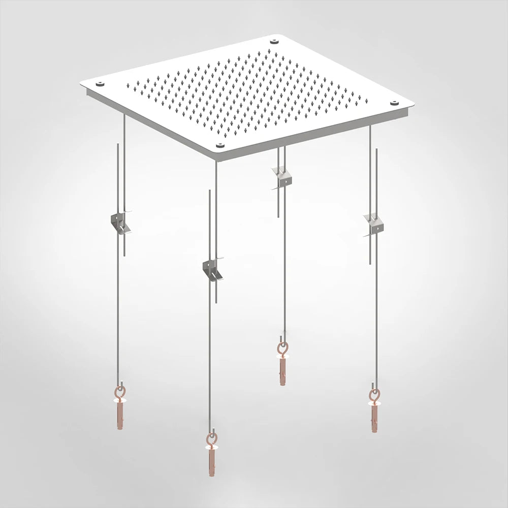 Relextime Luxury Ceiling Rain Shower Head Modern Hidden