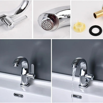 Bathroom Basin Faucet Abs Water Purifier Lever Hole