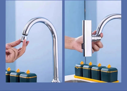 Universal Nozzle 360 Rotating Feather Waterfall Faucet