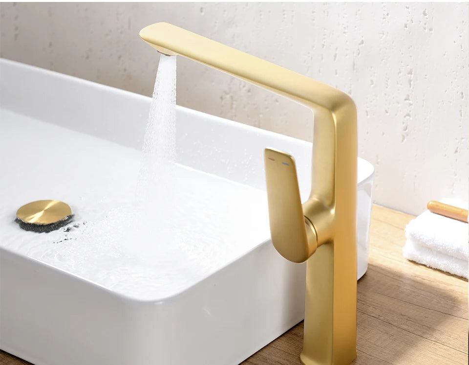 Vgx Luxury Gold Bathroom Faucets High Basin Mixer