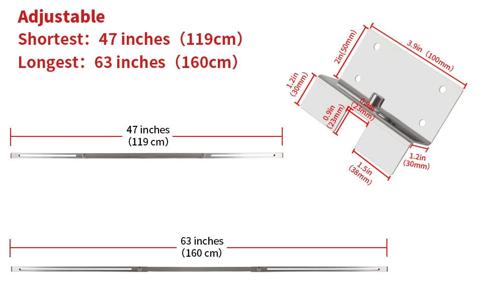 Only One Bar 1pc Undermount Sink Support Brackets