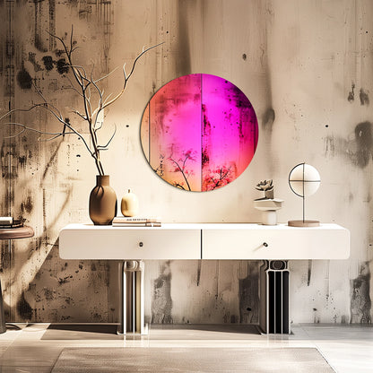 Wall Mirror Colorful Gradients Decor 26 Round Mirror