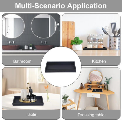 Bathroom Counter Tray Thickened Silicone Bathroom Vanity Tray