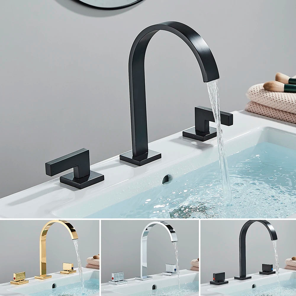 Black Bathroom Basin Faucet Cold Water Mixer Faucets
