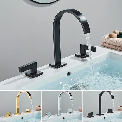 Black Bathroom Basin Faucet Cold Water Mixer Faucets