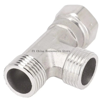 G1/2 Way T-Adapter Bathroom Shower Faucet Water Splitter
