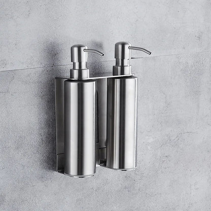 Black Liquid Soap Dispenser Shampoo Hotel Bathroom Wall