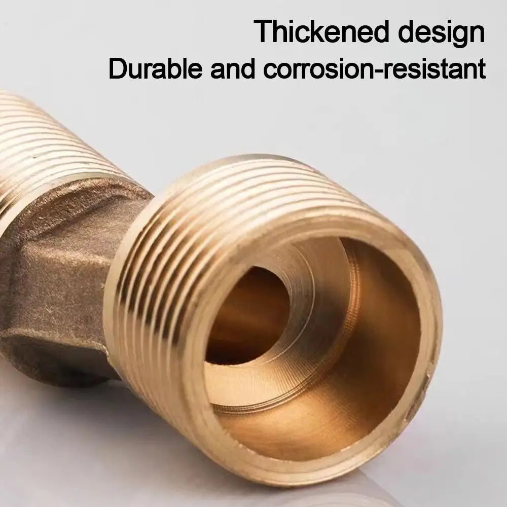 1pcs Copper Angled Curved Foot Lengthened Thickened Shower