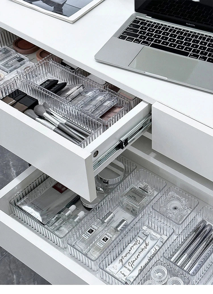 Clear Drawer Organizer Stackable Size Clear Makeup Drawer