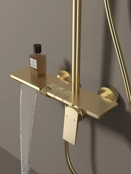 Rose Gold Bathroom Shower Cold Mixer Bath Shower
