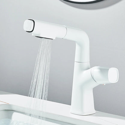 Bathroom Sink Faucet Lift Up Down Stream Sprayer