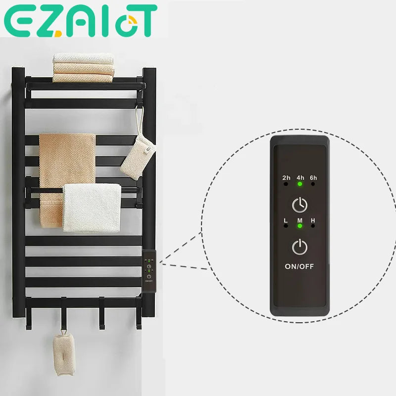 Electric Bathroom Towel Rack Timer Thermostat Smart Switch