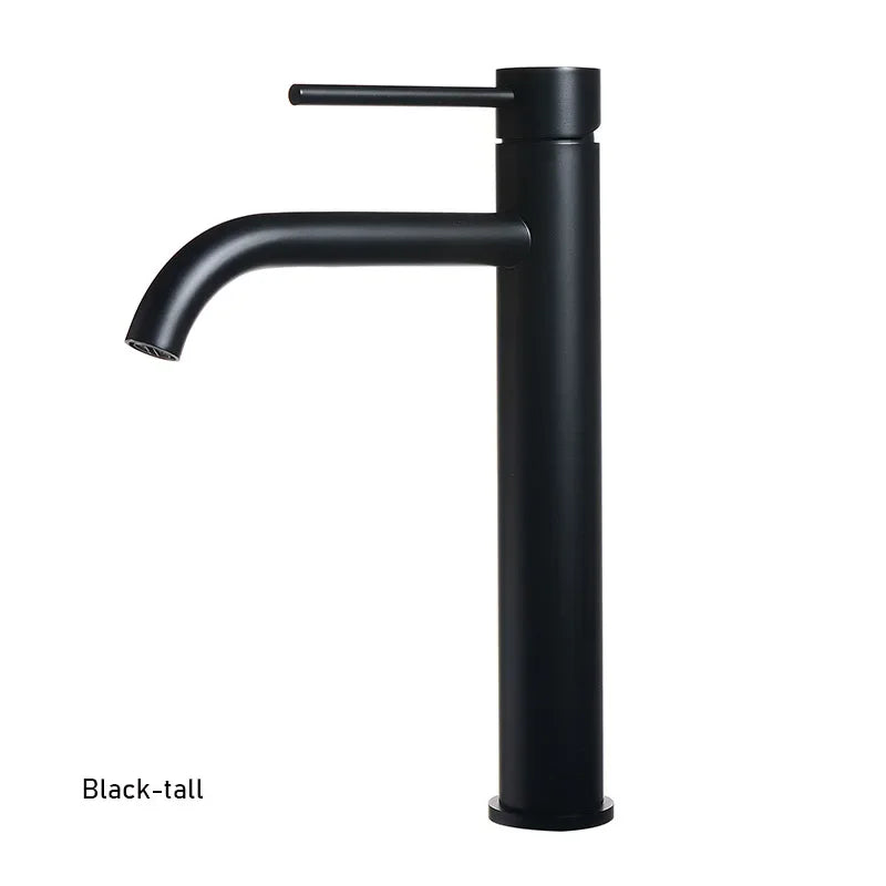 Brushed Gold Bathroom Basin Faucet Cold Mixer Water