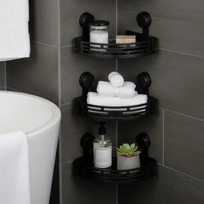 Suction Cup Triangle Corner Shower Caddy Hooks No