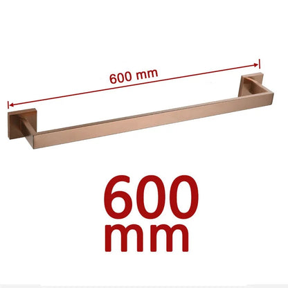 Brushed Rose Gold Towel Rack Robe Hook Bathroom