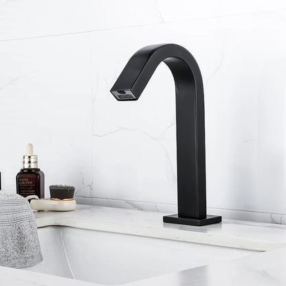 Oxg Black/Chrome Smart Sensor Basin Faucet Automatic Sensor
