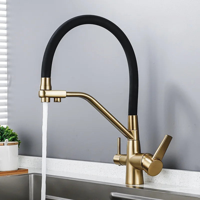 Filtered Sink Faucets Purification Tap 360 Rotate Water