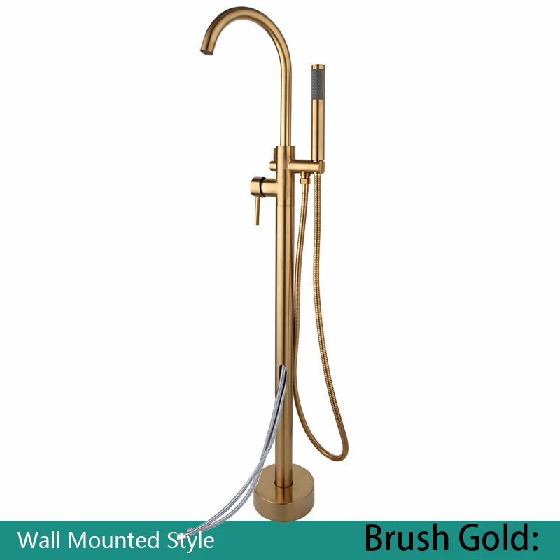 Kemaidi Golden Plated Bathtub Filler Shower Roman Tub