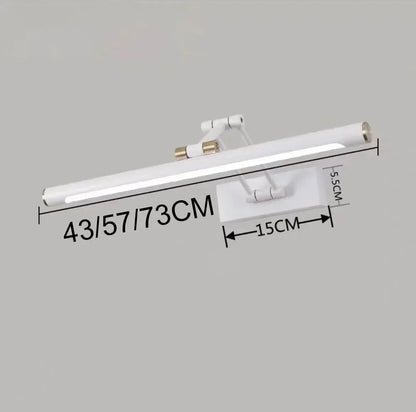European Style Mirror Headlight Cabinet Foldable Adjustable