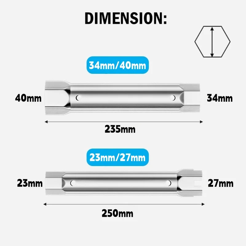 Sink Faucet Socket Wrench Repair Pipe Spanner 23-27mm/34-40mm
