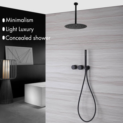 Ceiling Arm Shower Faucet Ways Bathroom Tap Embedded