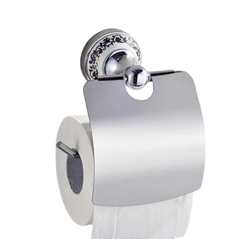 Stainless Steel Ceramic Bathroom Robe Hook Paper Holder
