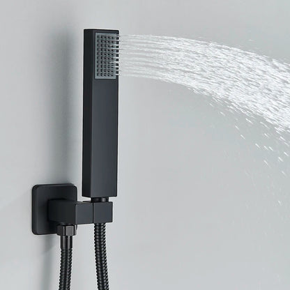 Black Led Digital Display Shower Faucet Remote Control