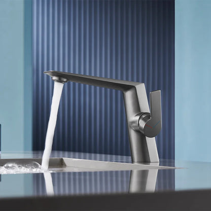Brass Main Sink Faucet White Bathroom Cold Sink