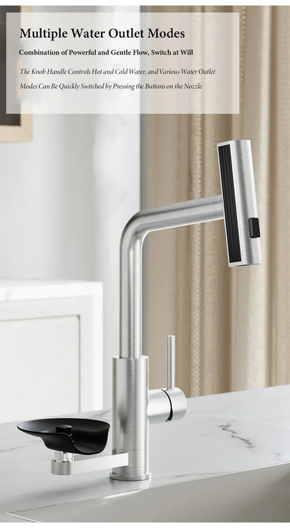 Multi Function Faucet Flying Rain Stream Nozzle Waterfall
