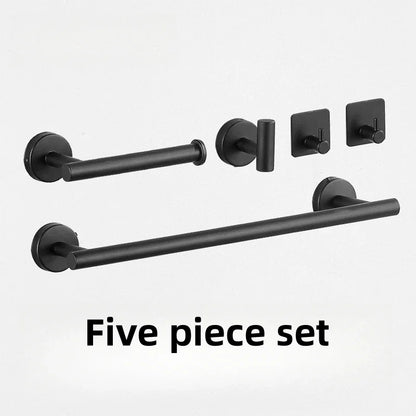 Wall Mount Black Bathroom Stainless Steel Towel Rack