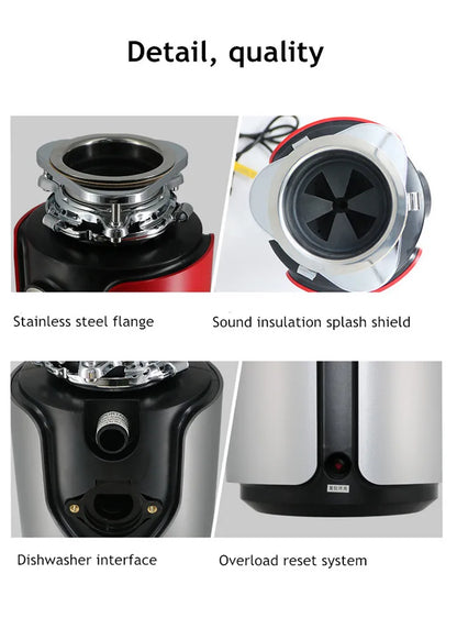 Super Quiet Sink Garbage Disposal Food Waste Disposer