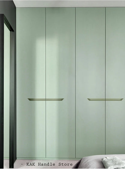 Kak Recessed Cabinet Handles Black Hidden Sliding Door