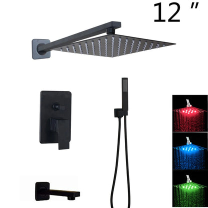 Kemaidi Bathroom 2-3 Way Shower Faucet Black 3-Functions