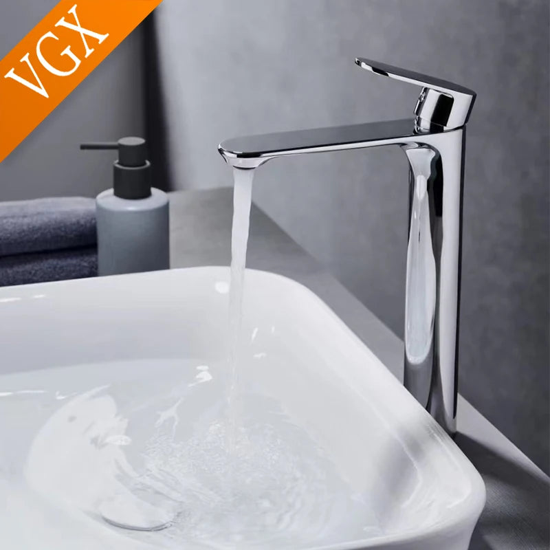 Vgx Bathroom Faucets High Basin Mixer Sink Tall