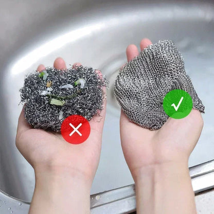 Metal Wire Mesh Cleaning Cloths Universal Sink Faucet