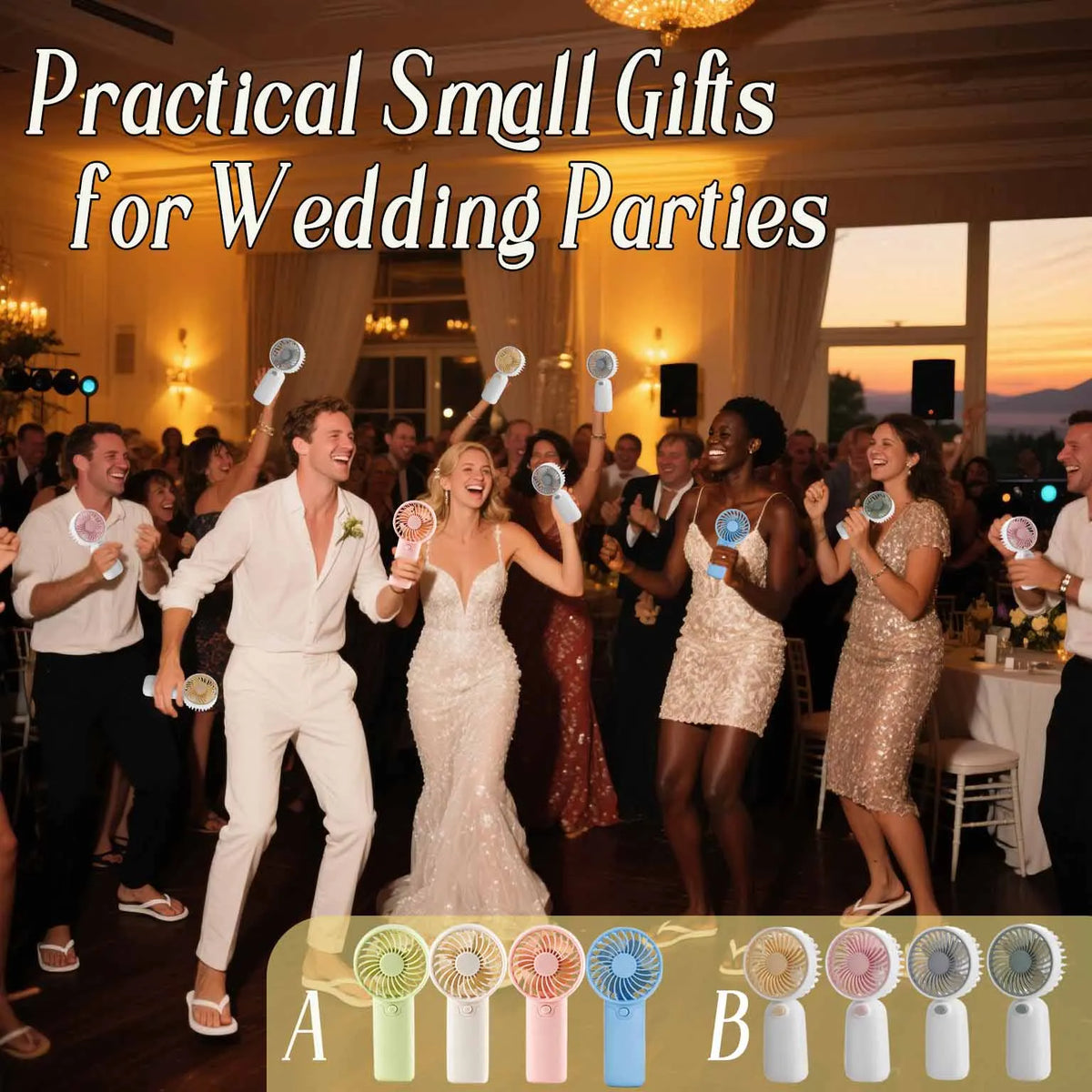 10-100pcs Bulk Small Wedding Fans Guests Handheld Fan