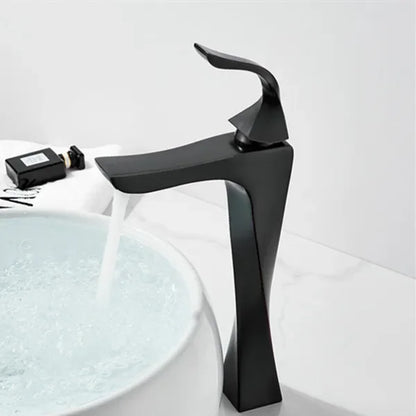 Design Basin Faucet Black Chrome Bathroom Sink Faucet