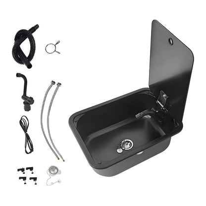 Rv Sink Faucet/Tap 304 Stainless Steel Tempered Glass
