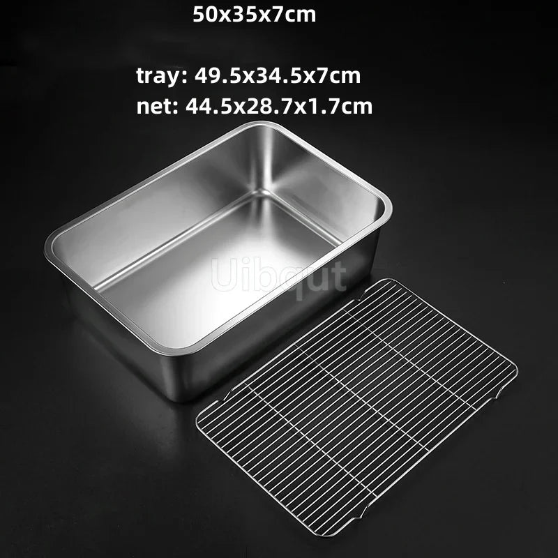Deep Square Plate Basin Rack Pallet Stainless Steel