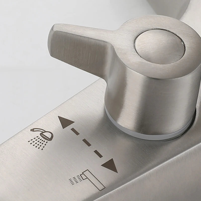 Bathroom Shower Faucet Stainless Steel Mixer Tap Cold