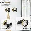 Black Gold Bathroom Hardware Wall Mounted Stainless Steel
