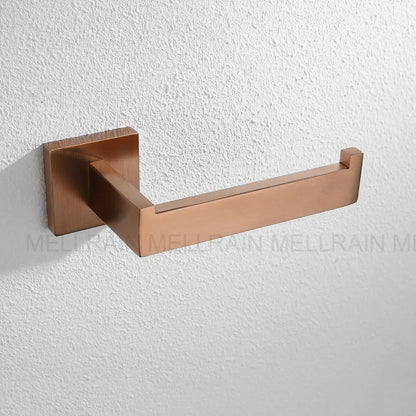 Brushed Rose Gold Towel Rack Robe Hook Bathroom