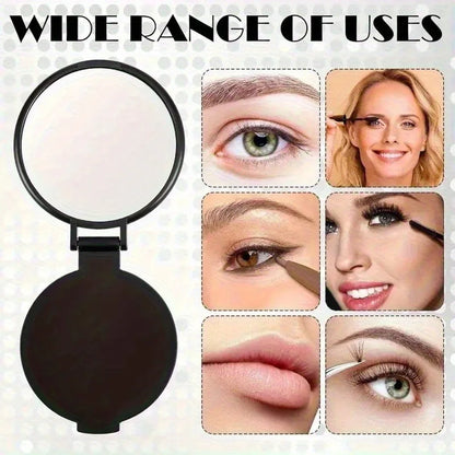 100pcs Mini Folding Makeup Mirror Circular Pocket Mirror