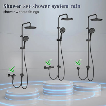Bathroom Shower System Stainless Steel Showers Faucet Shelf